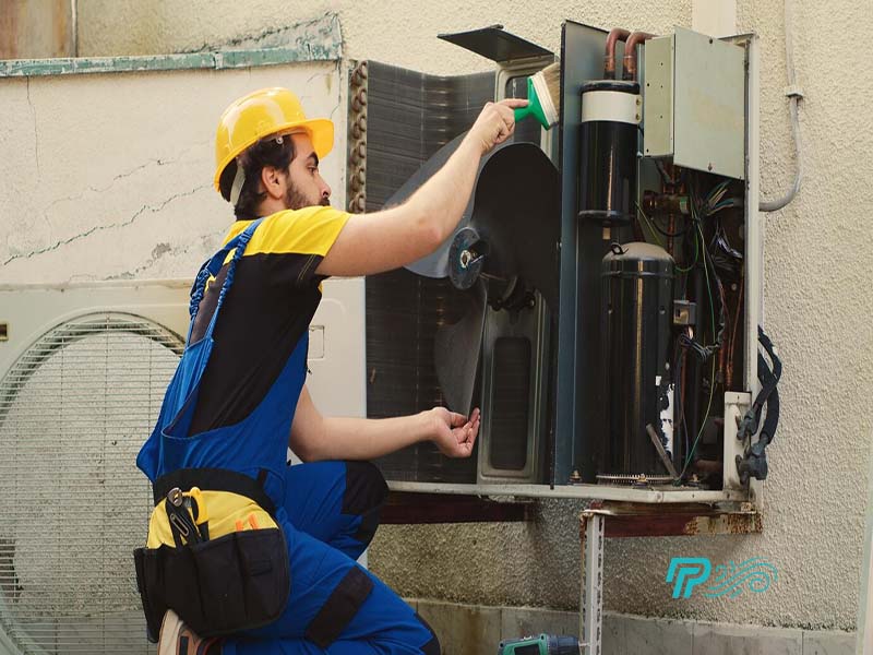 تعمیر و رفع مشکل برق کشی کولر گازی